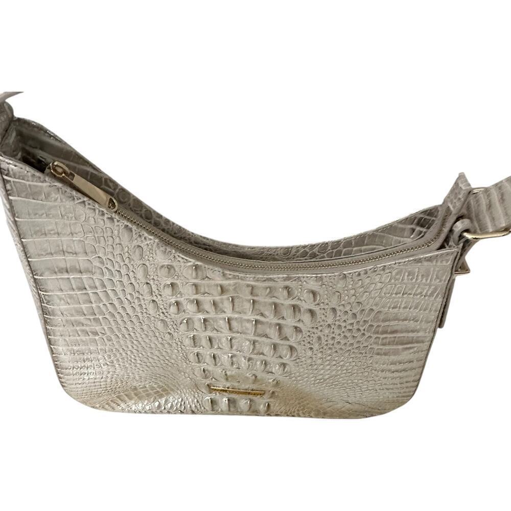 NWT Brahmin Abbot Melbourne Leather Shoulder Bag in Ivory Dream - Picture 14 of 15